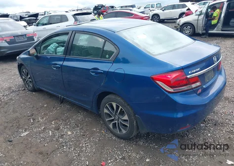 2013 Honda Civic Ex из США, поврежденный, VIN 19XFB2F80DE086923